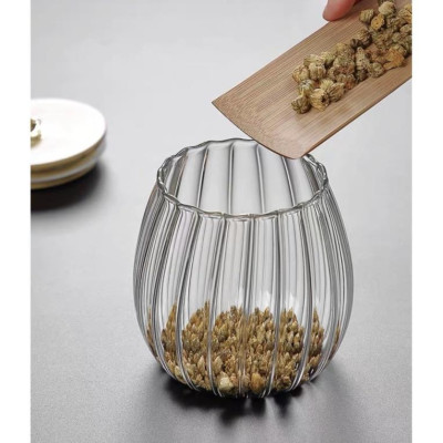 lọ thủy tinh nắp gỗ đựng trà,đựng thảo dược đồ khô,đựng đường mẫu mới nhất