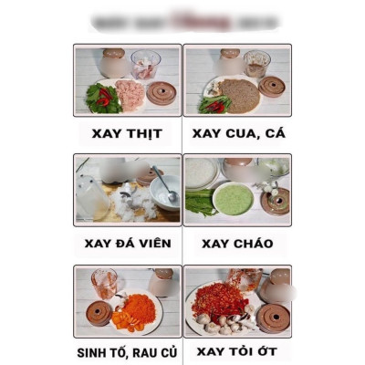 Máy  xay thực phẩm nhà bếp  4 lưỡi dao siêu tốc nhỏ gọn và tiện lợi