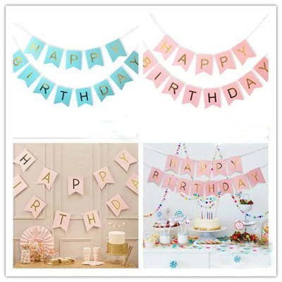 Dây Happy Birthday Đuôi Cá Nhiều Màu