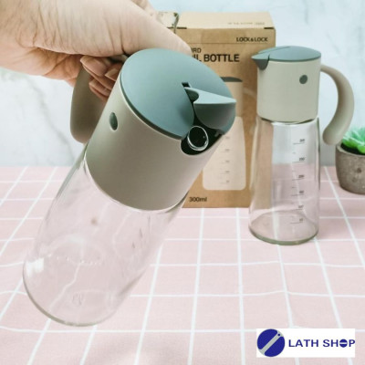 Bình đựng dầu với nắp mở tự động Lock&Lock 300㎖ LLG706 (Màu nâu) - Hàng chính hãng