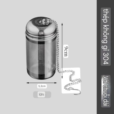 Dụng Cụ Lọc Quả Lọc Trà Thảo quả Inox SUS 316 Quả Lọc Trà Gia Vị Thảo Quả Lỗ Lọc Siêu Mịn Kháng Khuẩn Công Nghệ CNC Cao Cấp ( Hàng Top 1 )