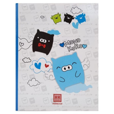 Combo 5 Tập Class MonoKuro Boo - 4 Ly Ngang 200 Trang - Hồng Hà 0390 (Mẫu Màu Giao Ngẫu Nhiên)