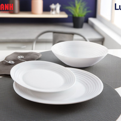 Đĩa Sâu Thủy Tinh Luminarc Harena 23cm cường lực, kháng vỡ - 1 đĩa - N5413