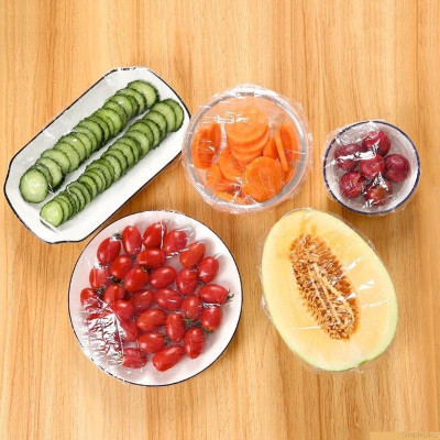 Com 2 túi 100 màng bọc thực phẩm bo chun co giãn thông minh , phù hợp mọi hình dạng ,giúp thực phẩm luôn tươi mới  tiện lợi tiết kiệm an toàn 