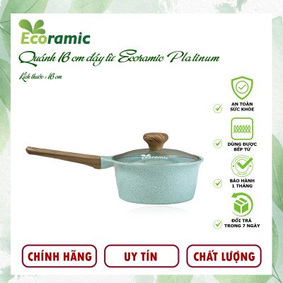 Nồi Chống Dính Ecoramic Platinum Vân Đá Đáy Từ Chính Hãng Cao Cấp, Siêu Bền, Dùng cho mọi loại bếp từ, Bảo hành sản phẩm 2 tháng