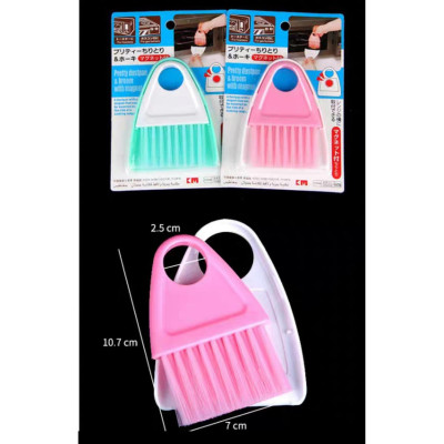 Ống cắm đũa vuông đơn inox304 tặng kèm chổi quét bụi hít nam châm mini tiện lợi