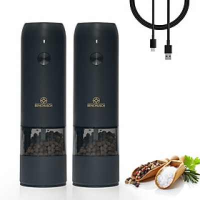 Combo 2 Máy Xay Tiêu Tự Động Bằng Điện Benchusch Trắng/ Đen/ Đỏ/ Xanh