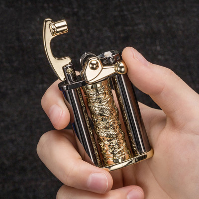 Vỏ Hột Quẹt Bật Lửa Xăng Đá Zorro Z629 Thiết Kế Đẹp Độc Lạ Họa Tiết Rồng Cuốn Sang Trọng - Dùng Xăng Bấc Đá Cao Cấp