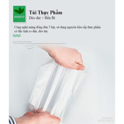 Cuộn Túi Hút Chân Không Thực Phẩm Một Mặt Nhám Một Mặt Trơn Dạng Hạt Mịn Phù Hợp Cho Tất Cả Các Dòng Máy Hút Chân Không GROFA