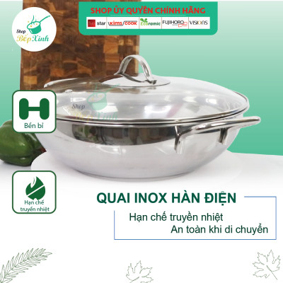 Nồi lẩu inox 430 bếp từ 3 đáy Fivestar 32cm
