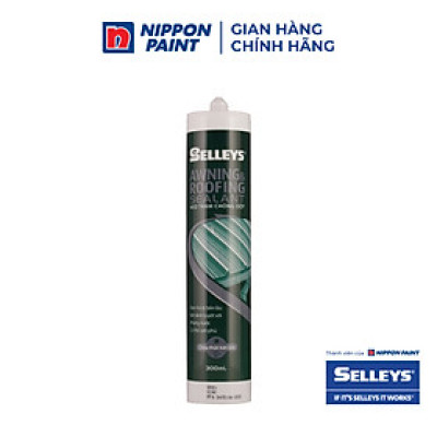 Keo trám chống dột SELLEYS AWNING AND ROOFING ngoại thất dành cho mái nhà/ mái hiên màu đen/ xám 300ml