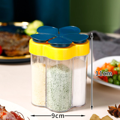 Hủ Đựng Gia Vị 5 Ngăn Hình Hoa - Hàng Chính Hãng ( Giao màu ngẫu nhiên)