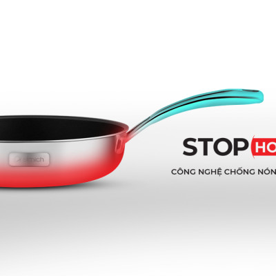 Chảo chống dính inox cao cấp 2 lớp đáy liền Tri-max size 20cm mã 3737[Elmich - 3737 size 20cm] 