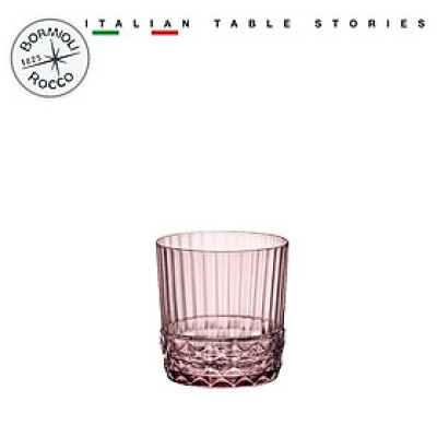 Bộ 6 ly thủy tinh cao cấp America20s 300ml màu hồng - Bormioli Rocco - Italy