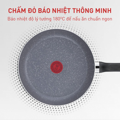 Chảo sâu lòng chống dính Tefal Natura 26cm, dùng cho bếp gas và hồng ngoại- Hàng chính hãng