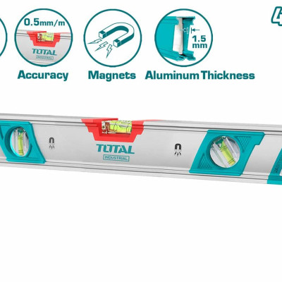 THƯỚC THỦY KÈM THEO NAM CHÂM HÚT 40CM-150CM TOTAL - HÀNG CHÍNH HÃNG