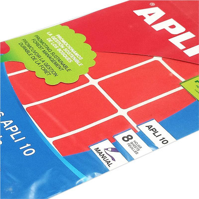 Nhãn Dán Đỏ 10 Miếng 25x40_2756 APLI