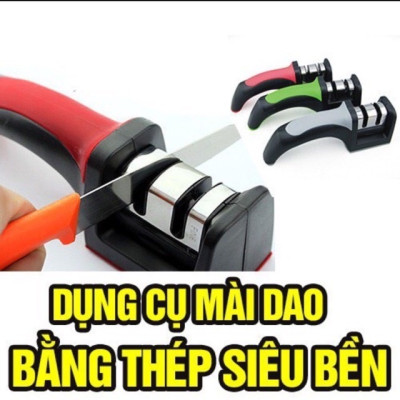 Dụng cụ mài dao , kéo đa năng 3 rãnh sắc bén ,máy mài dao bằng tay 3 cấp độ siêu tốc nhanh và tiện dụng