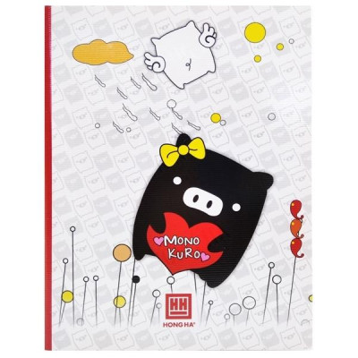 Combo 5 Tập Class MonoKuro Boo - 4 Ly Ngang 200 Trang - Hồng Hà 0390 (Mẫu Màu Giao Ngẫu Nhiên)