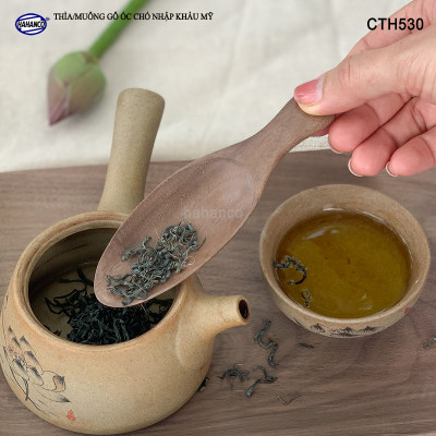 Thìa/Muỗng xúc trà gỗ Óc Chó - Trong văn hóa trà đạo Nhật Bản (Đủ kiểu dáng) Dùng xúc cafe, xúc gia vị, ăn uống sạch, decor trang trí