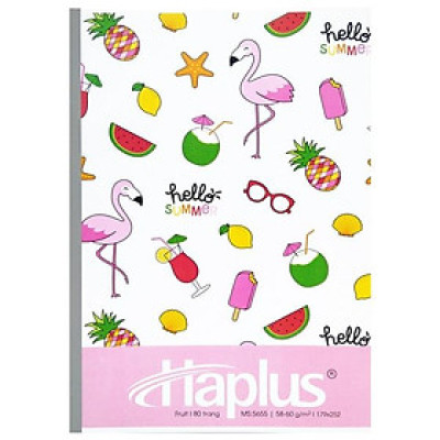 Vở Haplus Fruit Kẻ Ngang 80 Trang 5655 (Mẫu Bao Bì Là Ngẫu Nhiên)