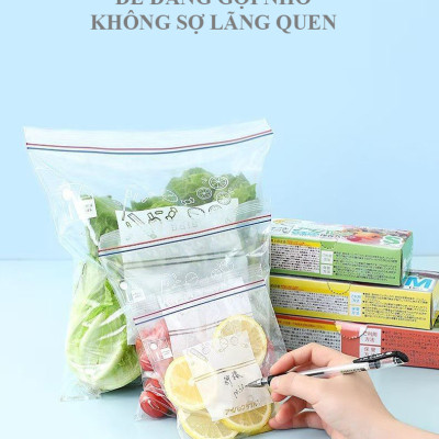 Túi zip bảo quản thực phẩm Nhật