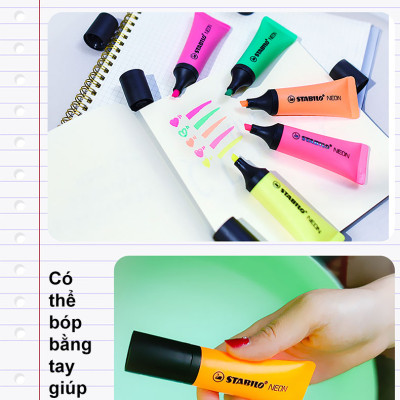 Bút dạ quang STABILO NEON HL72 - Hồng đậm (58)