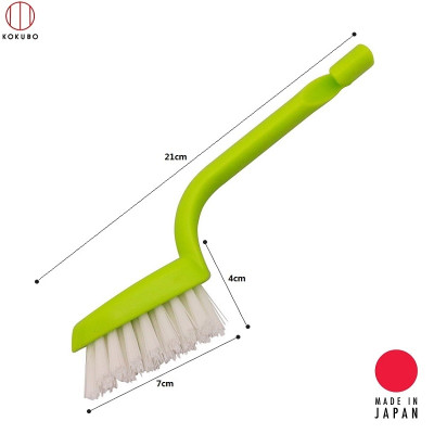 Bàn chải cọ rửa Kokubo, thiết kế đầu vát chữ V giúp lấy đi những cặn bẩn và mảng bám trên thành miệng ống cống chỉ cùng một lần cọ rửa - nội địa Nhật Bản 