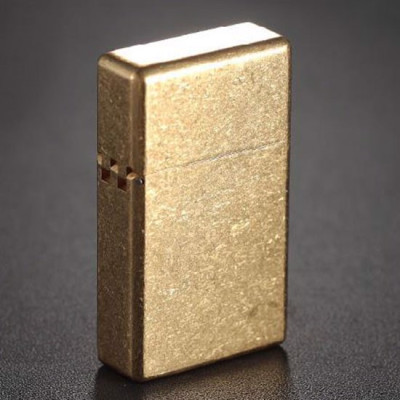 Vỏ Hột Quẹt Bật Lửa Xăng Đá Zorro Z538 Màu Vàng Nhám Đẹp Độc Lạ - Dùng Xăng Bấc Đá Cao Cấp
