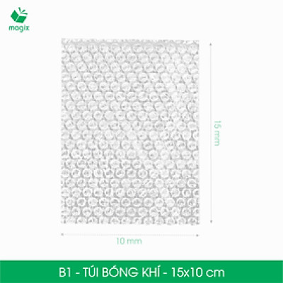B1 - 15x10 cm - 50 Túi bóng khí chống sốc đóng hàng - Túi gói hàng, bọc chống sốc, xốp chống sốc