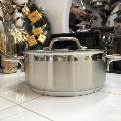 Nồi Inox 304 24x9.5cm Dung Tích 4.3 Lít Berndorf Sandrik - Casserole with Lid