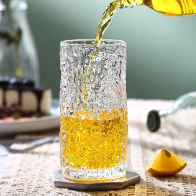 Ly thủy tinh cao cấp Heodecor C02, cốc rượu ngoại họa tiết sóng nước