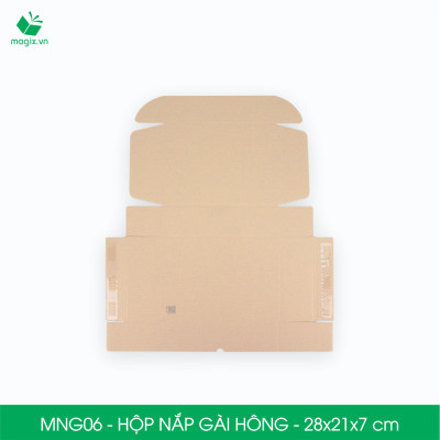 MNG06 - 28x21x7cm - Combo 100 hộp nắp gài hông - Thùng carton đóng hàng 