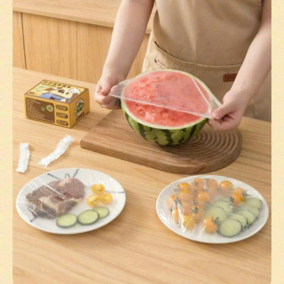 Hộp 100 Túi Màng Bọc Thực Phẩm Thế Hệ Mới Rút Tiện Lợi, Túi Bọc Thực Phẩm PE Siêu Dai Có Nắp Đậy Kín Chống Bụi - HÀNG CHÍNH HÃNG MINIIN