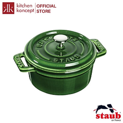Staub - Nồi Tròn Màu Xanh Rêu - 26cm