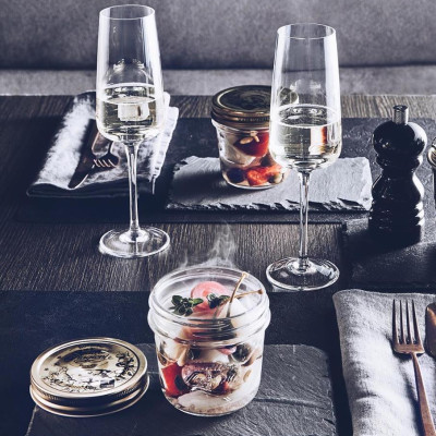 Bộ 6 ly rượu  thủy  tinh Aurum Flute 230ml - Bormioli Rocco - Italy