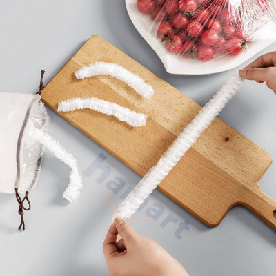 Túi 100 Màng Bọc Thực Phẩm Bo Chun Co Giãn PE Hamart Đựng Bảo Quản Thức Ăn Đa Năng Tiện Lợi