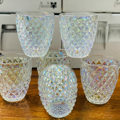 BỘ 6 CỐC THỦY TINH UỐNG NƯỚC VÂN ĐÁ CÁO CẤP