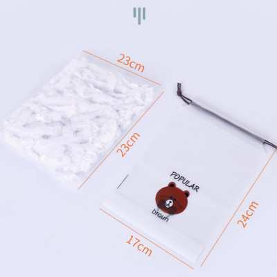 Set 100 màng bọc thực phẩm túi gấu Màng bọc thực phẩm PE có chun bọc đồ ăn co giãn tái sử dụng GD435-MangBocTP - Hàng loại 1 chính hãng MINIIN