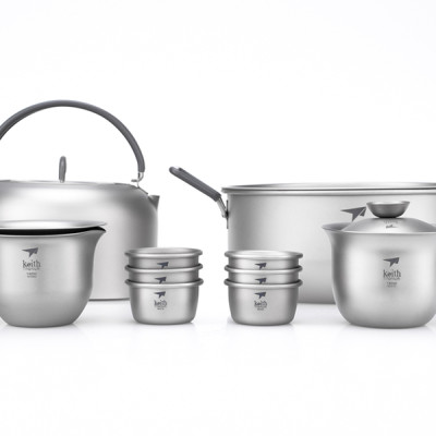 Bộ ấm pha trà Titanium Tea Set KEITH Ti3900