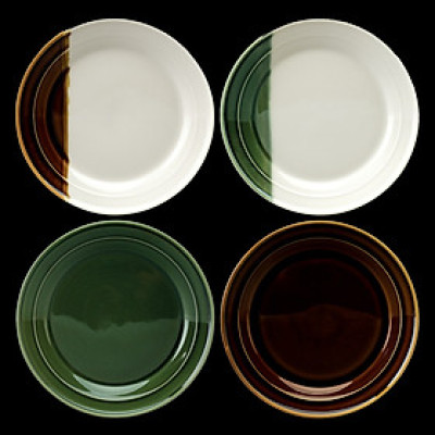 Set 4 Đĩa Gốm 4 x 22.5cm - LOVERAMICS (SALAD PLATE) - Bộ Sưu Tập SANCAI