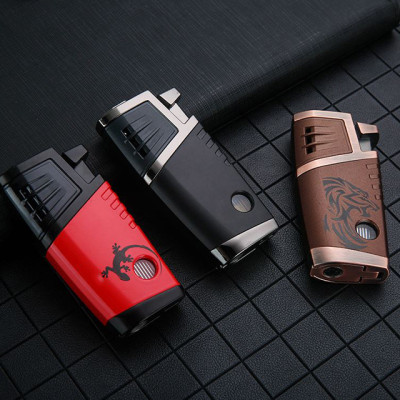 Vỏ Hột Quẹt Bật Lửa Gas Honest BCZ-754 Khò 2 Tia Cực Mạnh Kèm Đục - Nhiều Màu