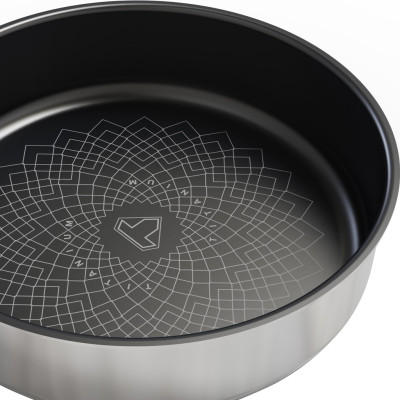 Chảo Inox 3 lớp Ultra Titanium Sunhouse STI22M - Hàng Chính Hãng