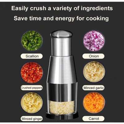 Dụng Cụ Nghiền Tỏi Ớt Inox 304 Không Gỉ, Dễ Dùng, Tiết Kiệm Thời Gian - HÀNG CHÍNH HÃNG MINIIN