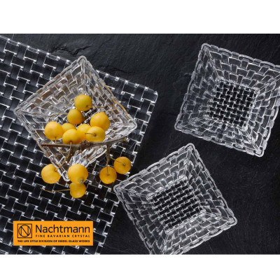 Bộ đĩa & khay pha lê Nachtmann Bossa Nova 5 món - Hàng chính hãng Đức