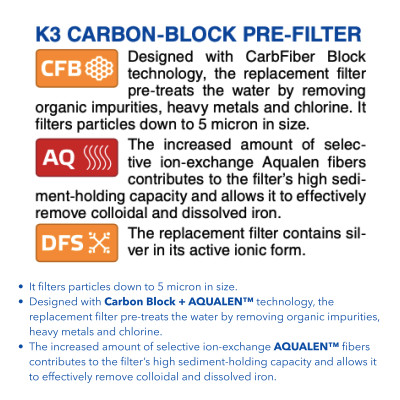 Lõi Lọc Nước AQUAPHOR K7 Thay Cho Máy Lọc Nước AQUAPHOR CRYSTAL H, ECO, ECO H - Hàng Chính Hãng