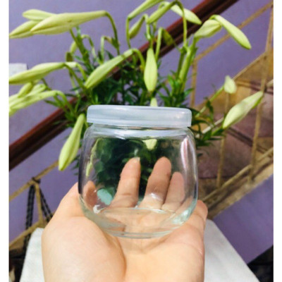 Hũ thủy tinh làm sữa chua, chưng yến 200 ml dáng béo bụng PEAFLO