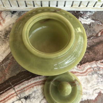 Thố, hủ đựng thực phẩm, trà đá ngọc Onyx - Đường kính 22 cm