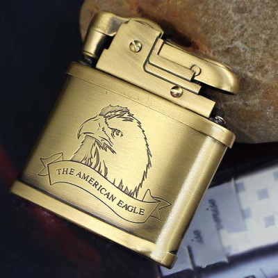 Vỏ Hột Quẹt Bật Lửa Xăng Đá G.Horse Họa Tiết Hình Đại Bàng Đẹp Độc Lạ - Dùng Xăng Bấc Đá Cao Cấp