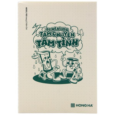 Sổ May Gáy Đi Healing Tám Chuyện Tâm Tình B5 - Chấm - 160 Trang 70gsm - Hồng Hà 4658